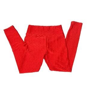 NWOT TiKTok leggings size small Color Red